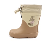 Wheat pink sand winter rubber boot